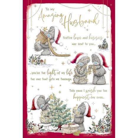 Amazing Husband Verse Me to You Bear Christmas Card £3.59